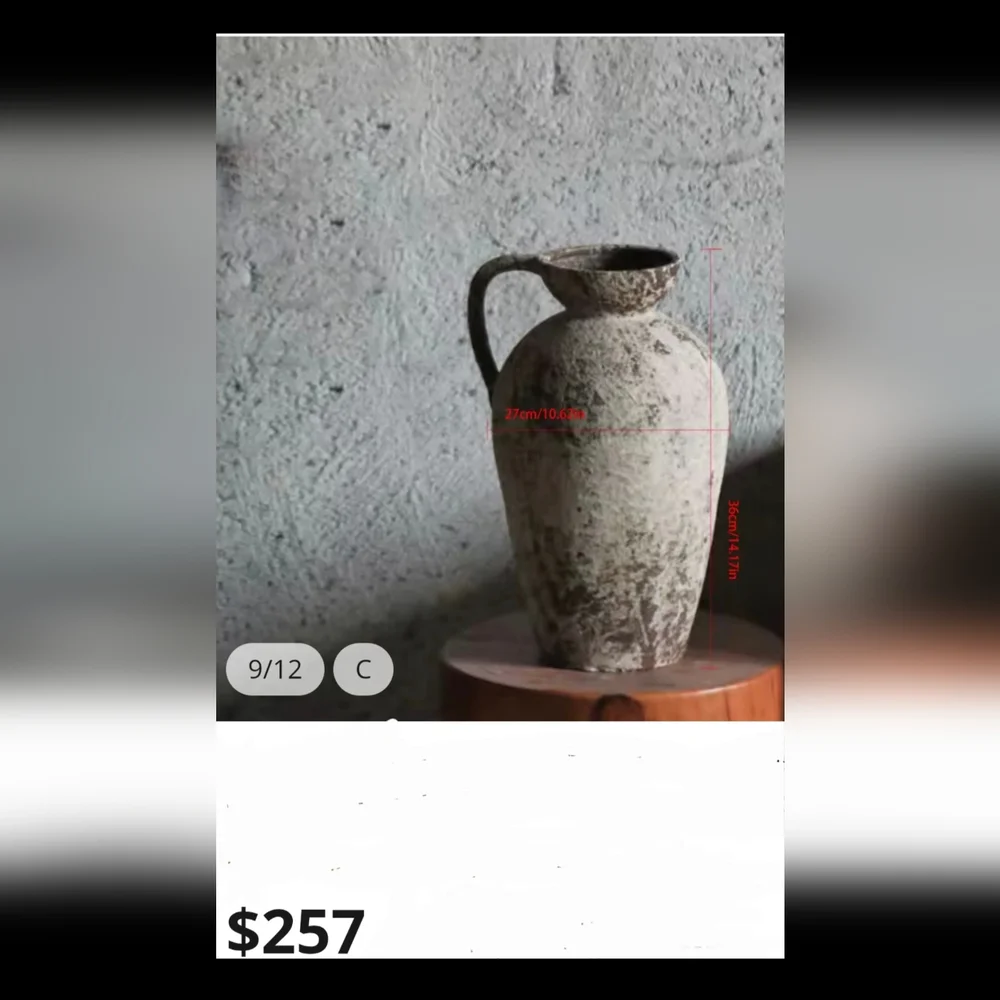 Rustic Beige Vase